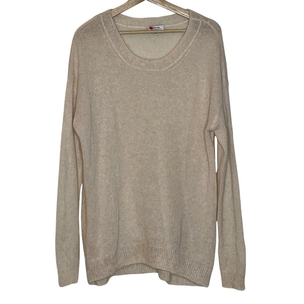 Aritzia Babaton Alpaca & Mohair Cream Sweater Size‎ L